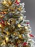  image of very-home-7ft-vermont-flocked-pre-lit-mixed-tips-christmas-tree