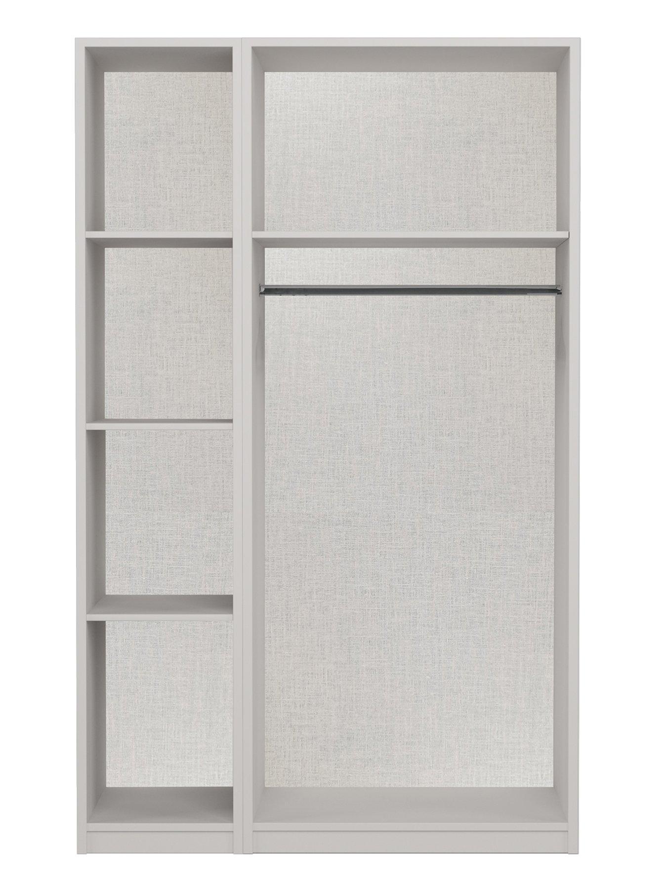Image 5 of 6 of One Call Smyth Part Assembled 4&nbsp;Piece&nbsp;Package - 3 Door Mirrored Wardrobe,&nbsp;5 Drawer Chest and 2 Bedside Chests