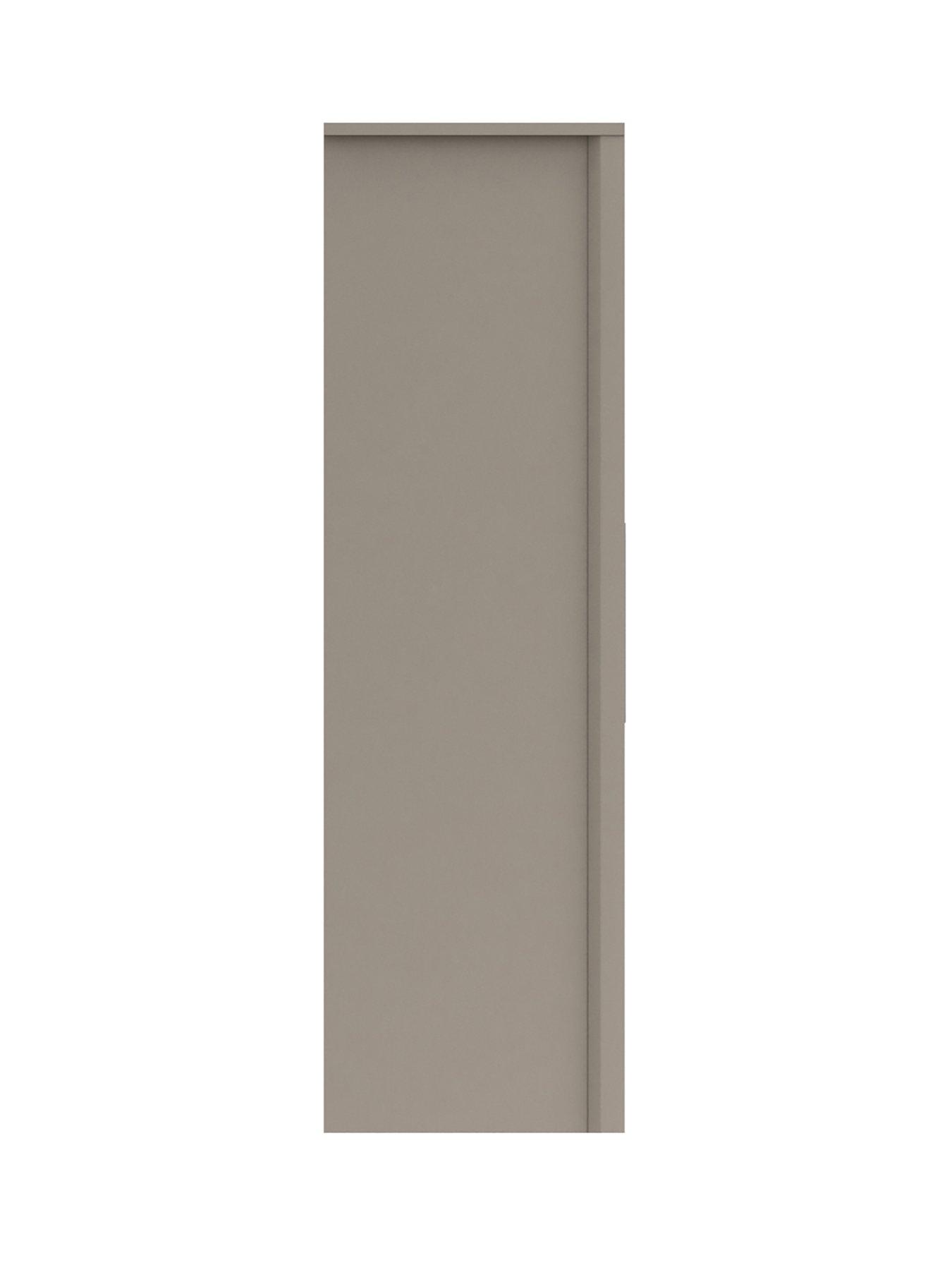 Image 6 of 6 of One Call Smyth Part Assembled 4&nbsp;Piece&nbsp;Package - 3 Door Mirrored Wardrobe,&nbsp;5 Drawer Chest and 2 Bedside Chests