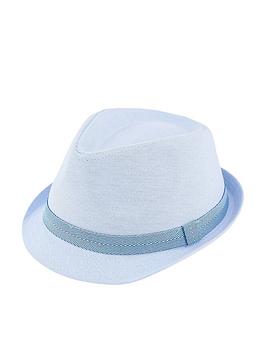 Monsoon Monsoon Boys Jamie Chambray Trilby Hat - Blue Picture