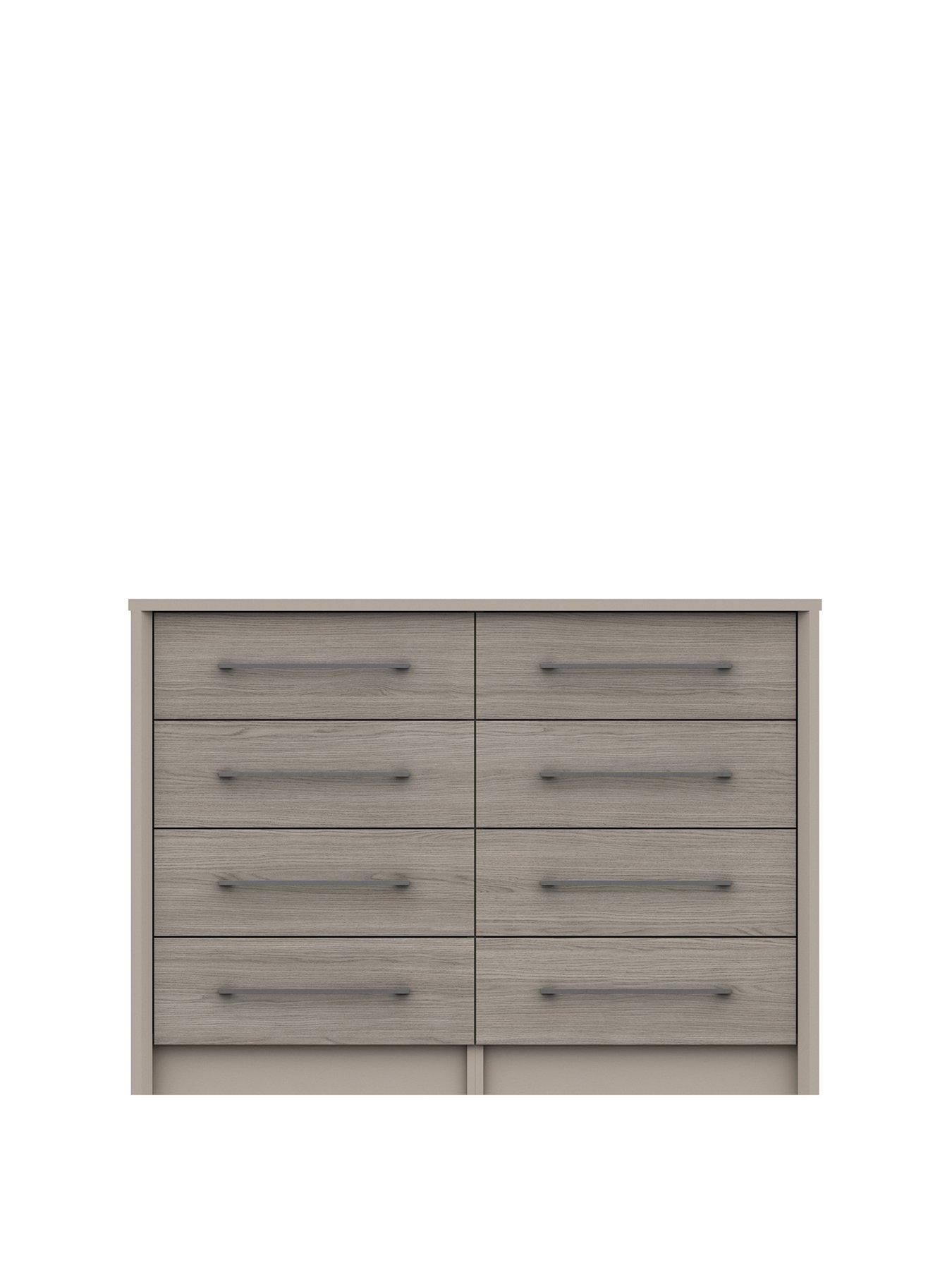 One Call Smyth Ready Assembled 4 + 4 Drawer Chest