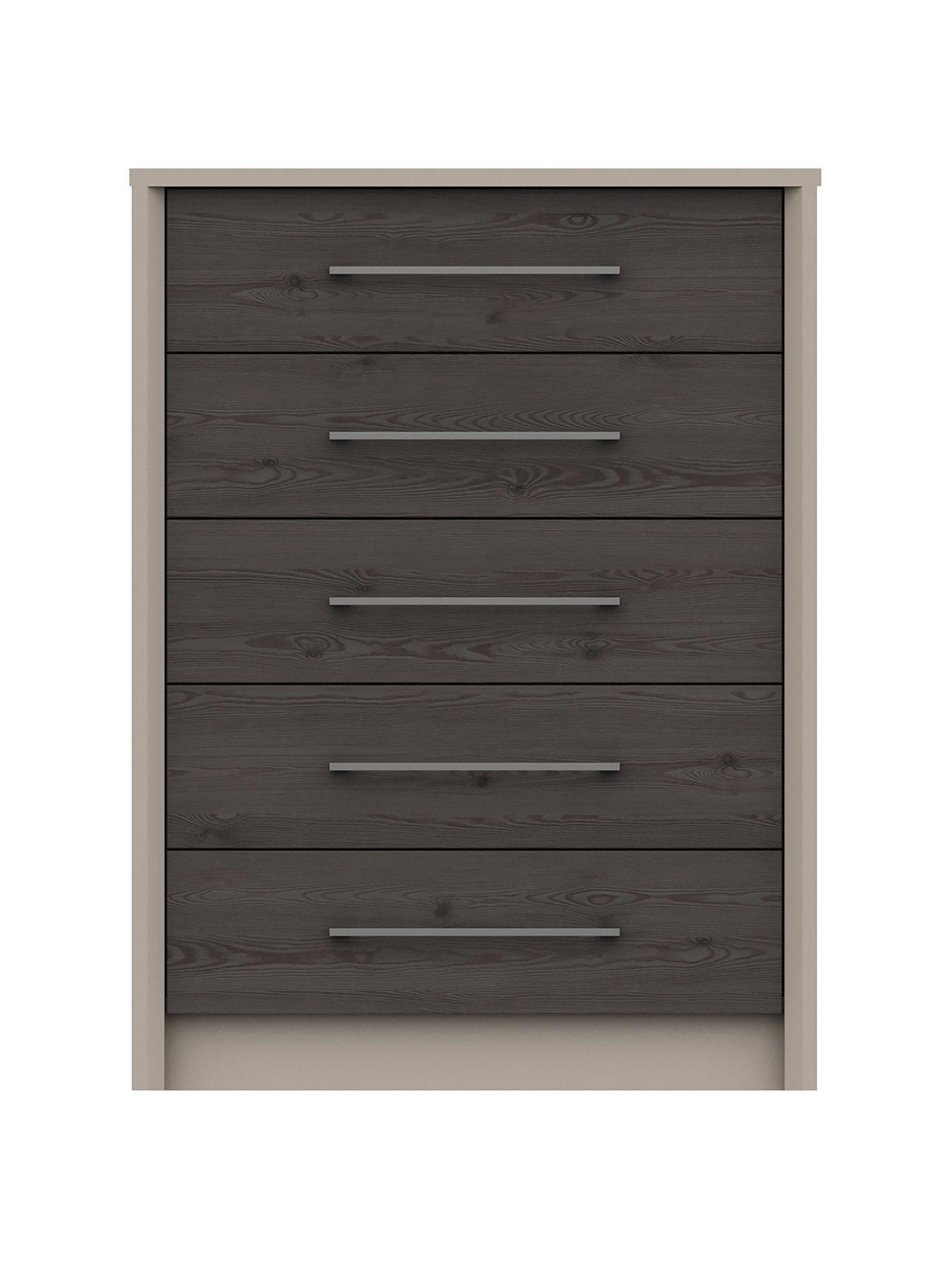 front image of one-call-smyth-ready-assembled-5-drawer-chest