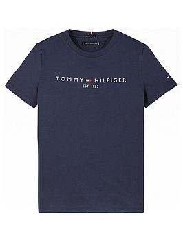 tommy-hilfiger-boys-short-sleeve-essential-logo-t-shirt-navy