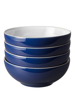 Denby    Elements Dark Blue Cereal Bowls &Ndash; Set Of 4
