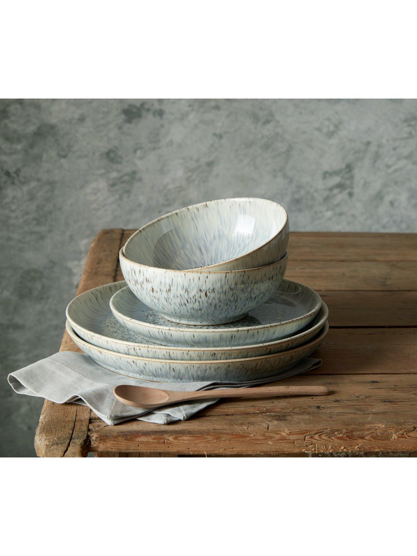  image of denby-halo-grey-speckle-dinner-plates-ndash-set-of-4