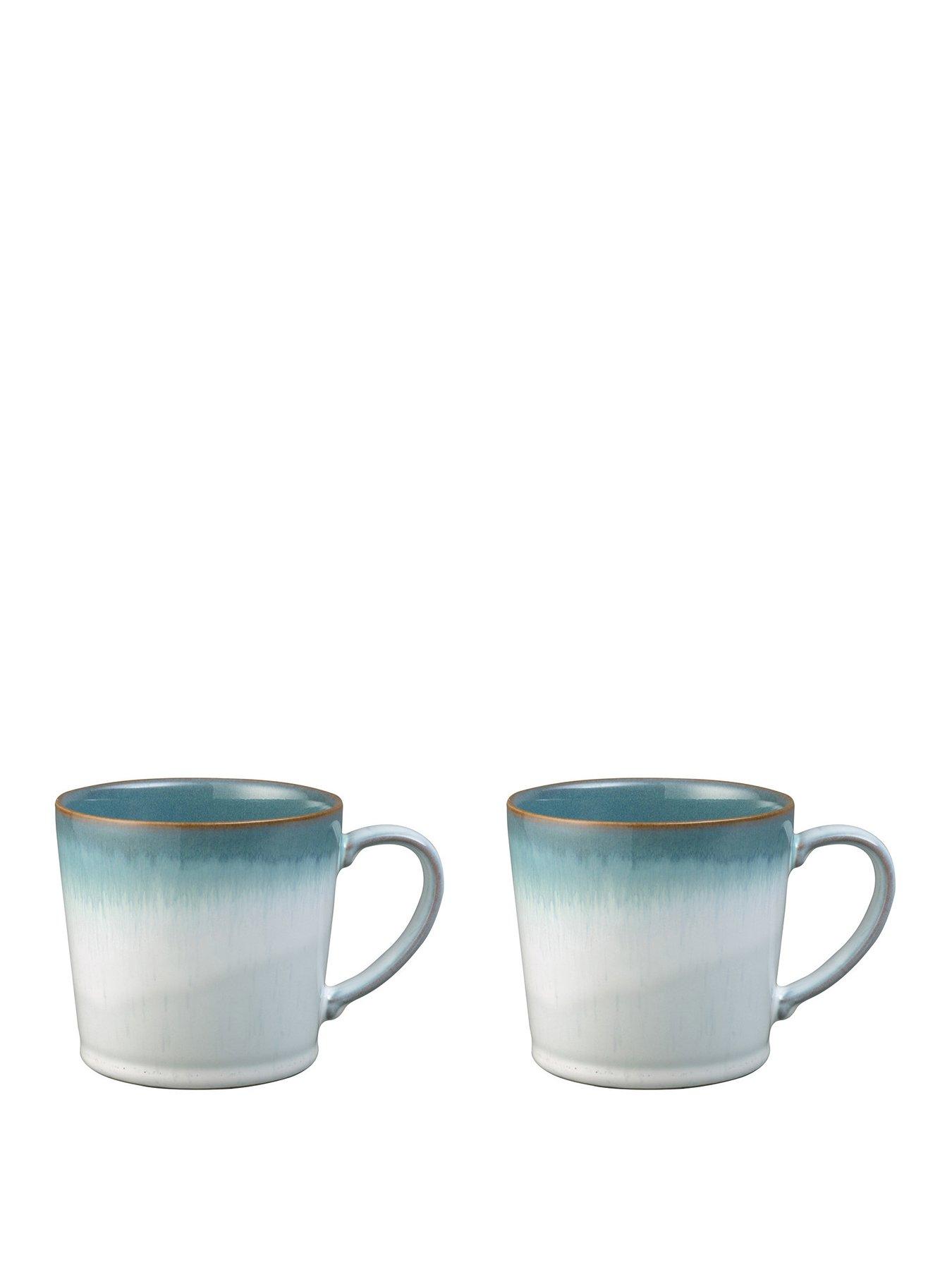 Denby Azure Haze Mugs Set Of 2