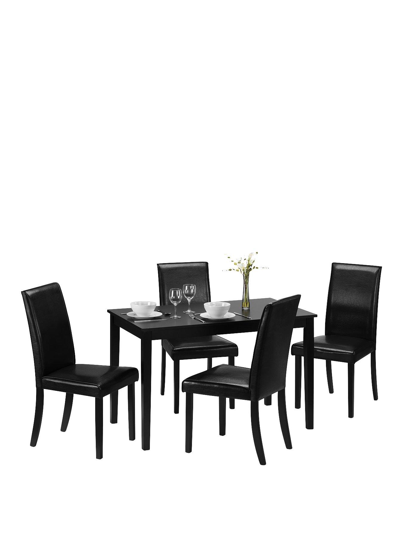 Image 3 of 3 of Julian Bowen Hudson 114 cm&nbsp;Dining Table - Black