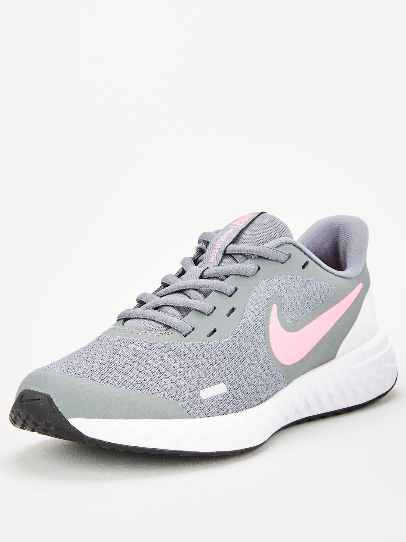 nike revolution grey pink