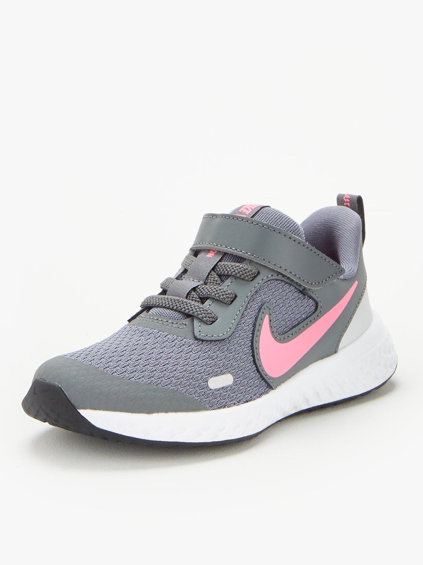 girls grey nike trainers