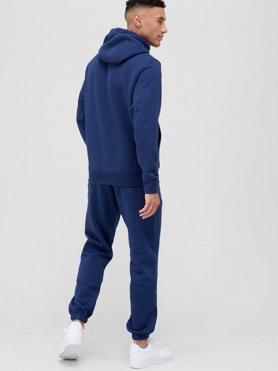 stillFront image of nike-sportswear-hooded-fleece-tracksuit-navy