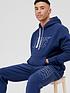  image of nike-sportswear-hooded-fleece-tracksuit-navy