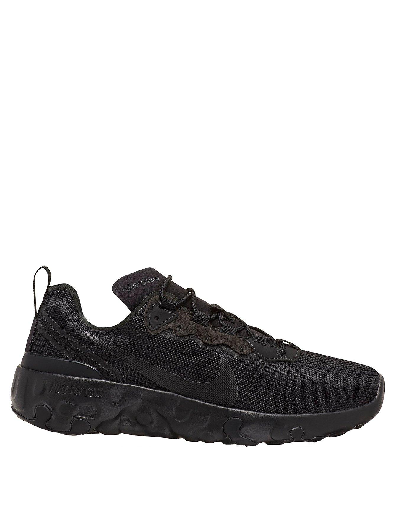 black nike trainers junior