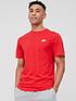  image of nike-sportswear-club-t-shirt-red