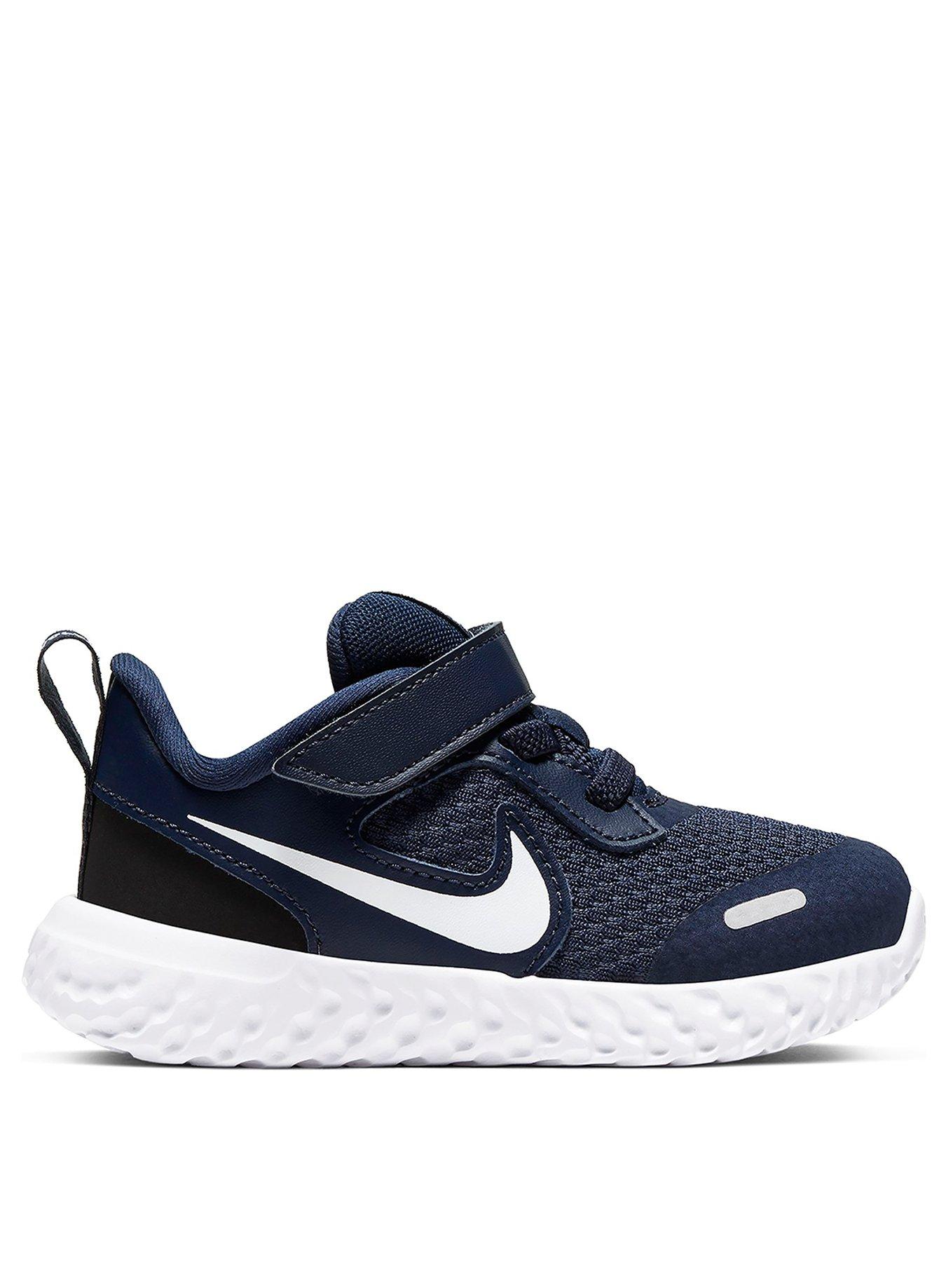 infant navy nike trainers