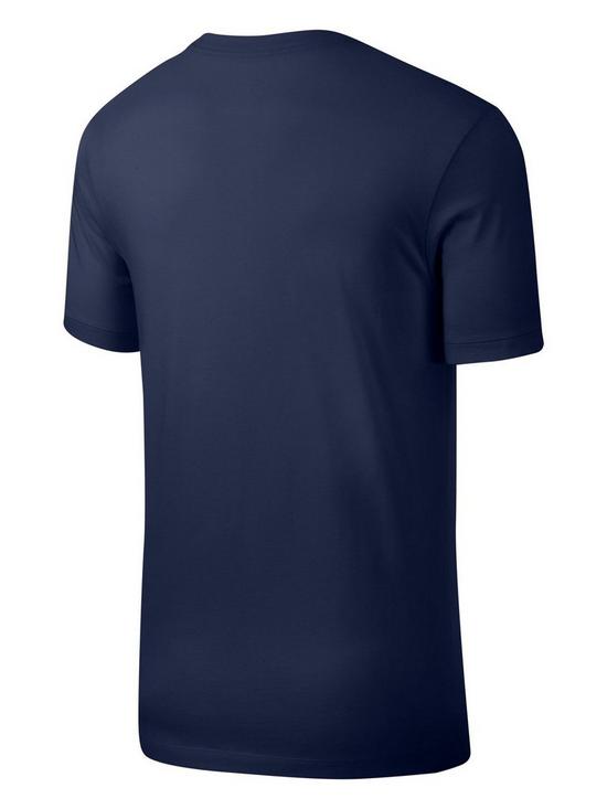 stillFront image of nike-sportswear-clubnbspt-shirt-plus-sizenbsp--navy
