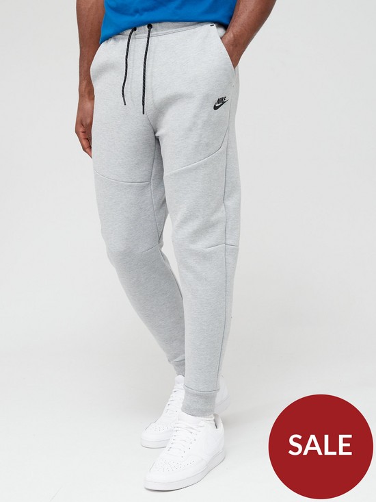 front image of nike-sportswear-tech-fleece-pants-dark-grey