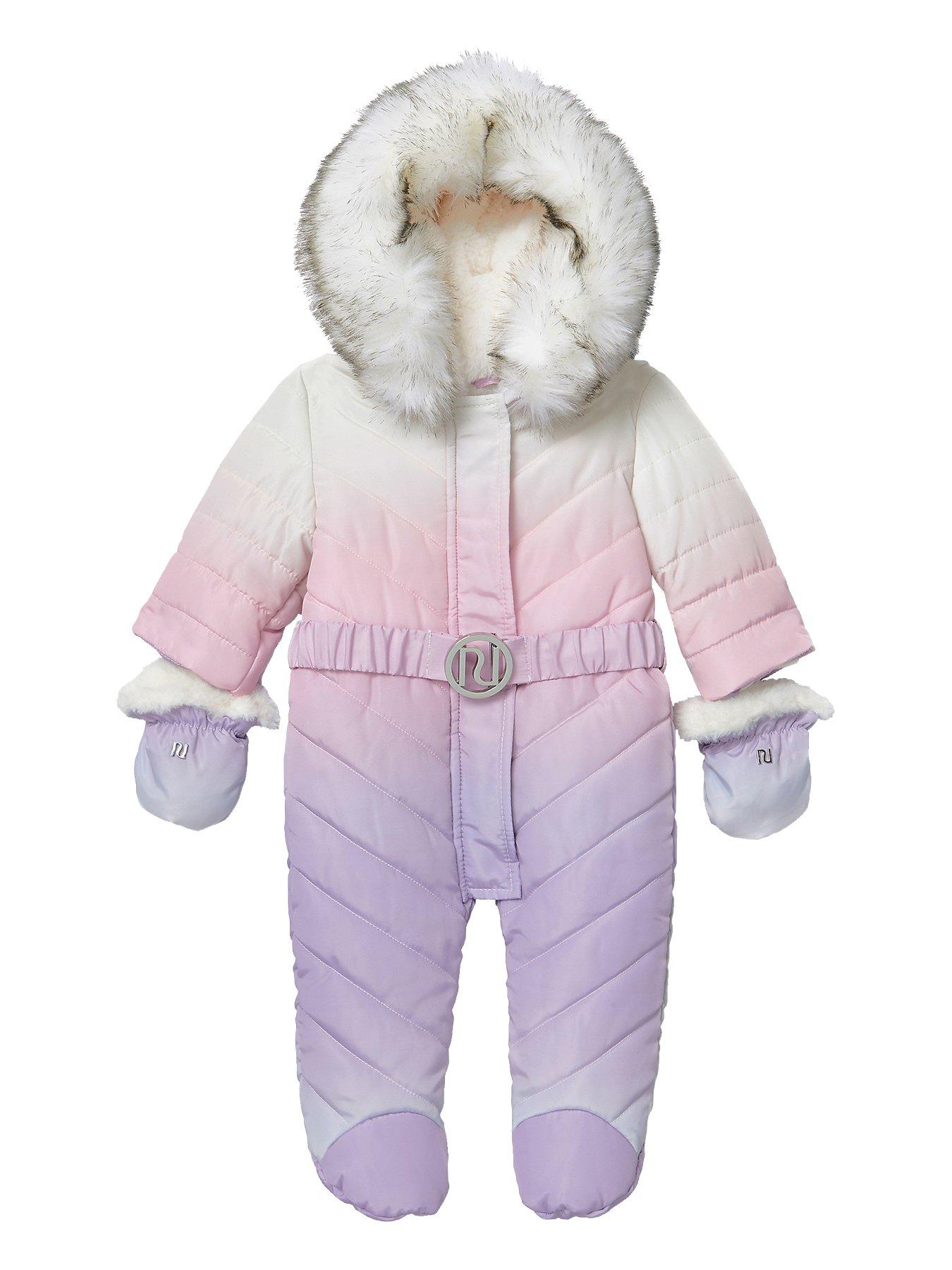 river island snowsuit baby girl