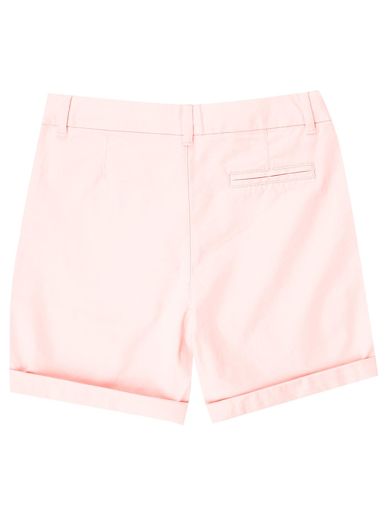 river island pink shorts