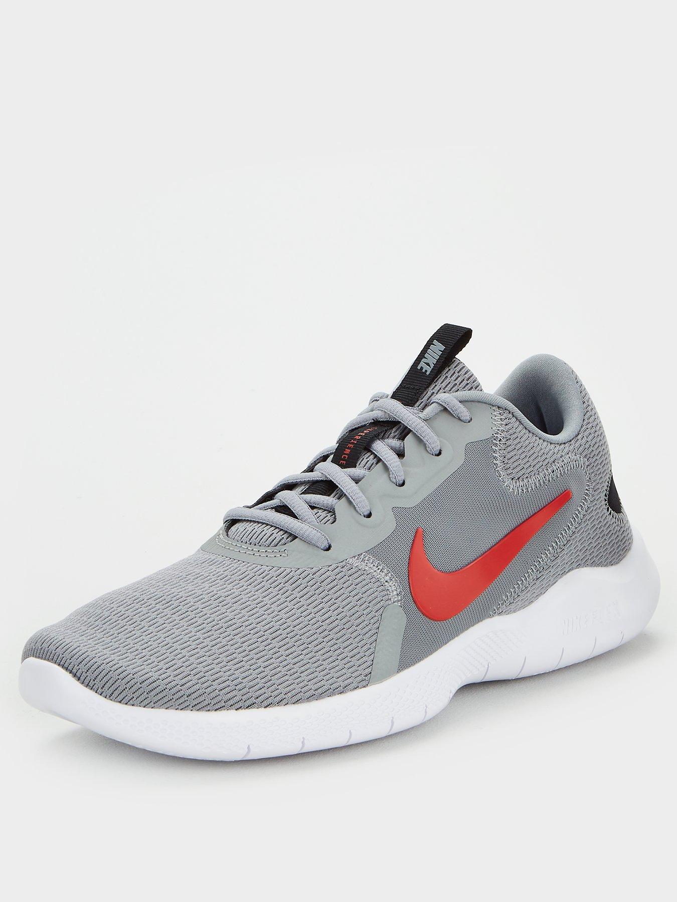 red and white nike trainers