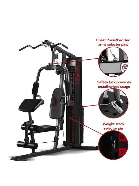 stillFront image of marcy-eclipse-hg3000-compact-home-gym-with-weight-stack-68-kg
