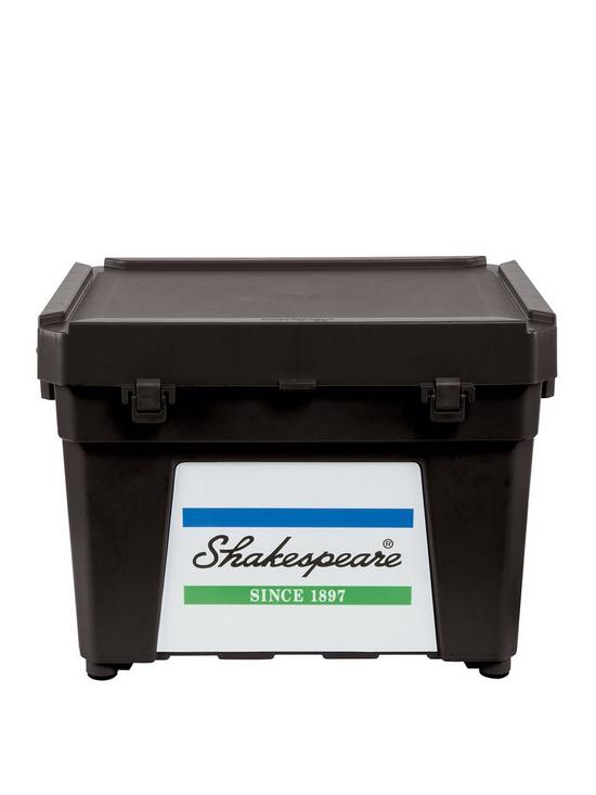 front image of shakespeare-seat-box-black