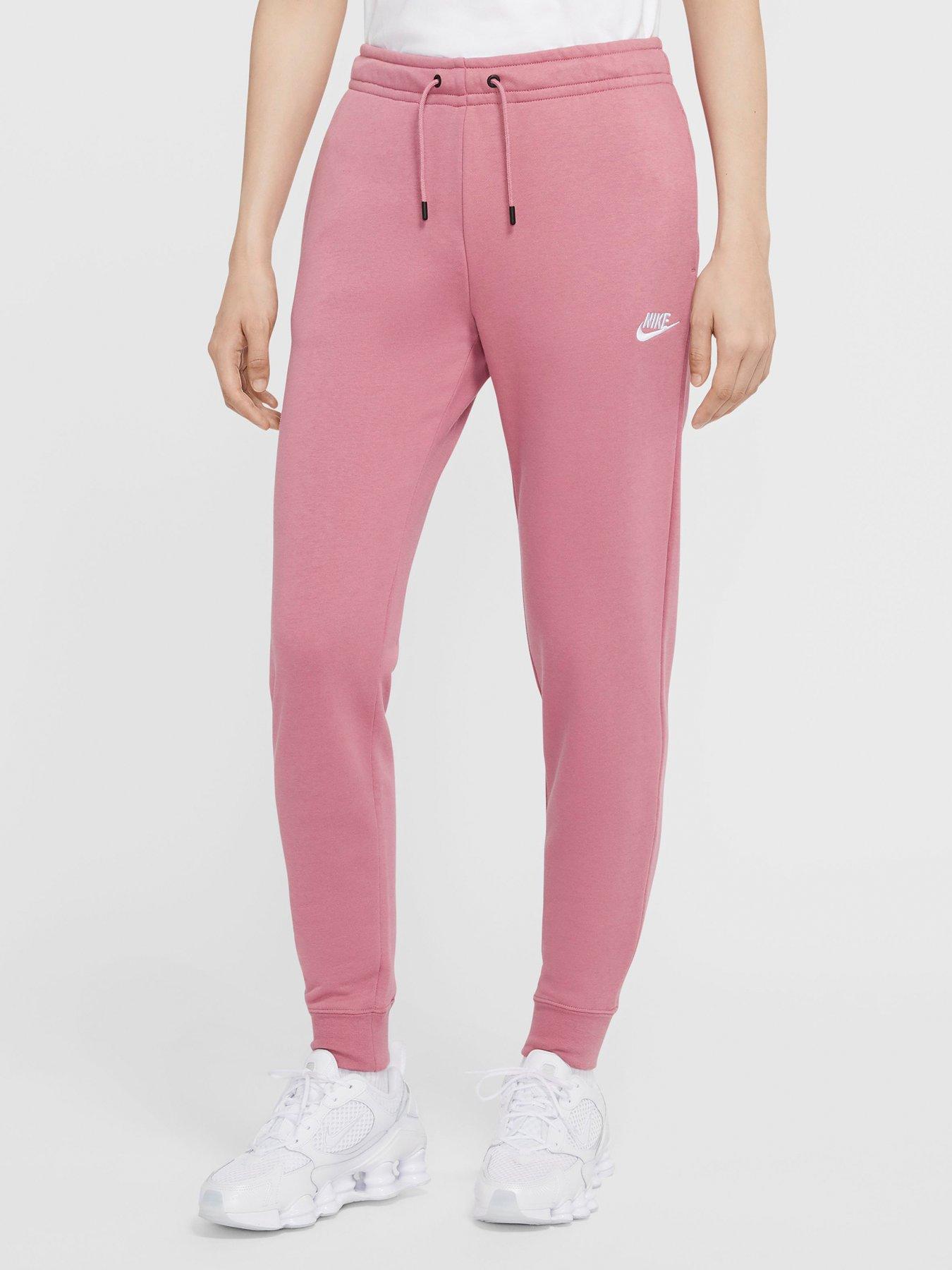 nike essential joggers pink