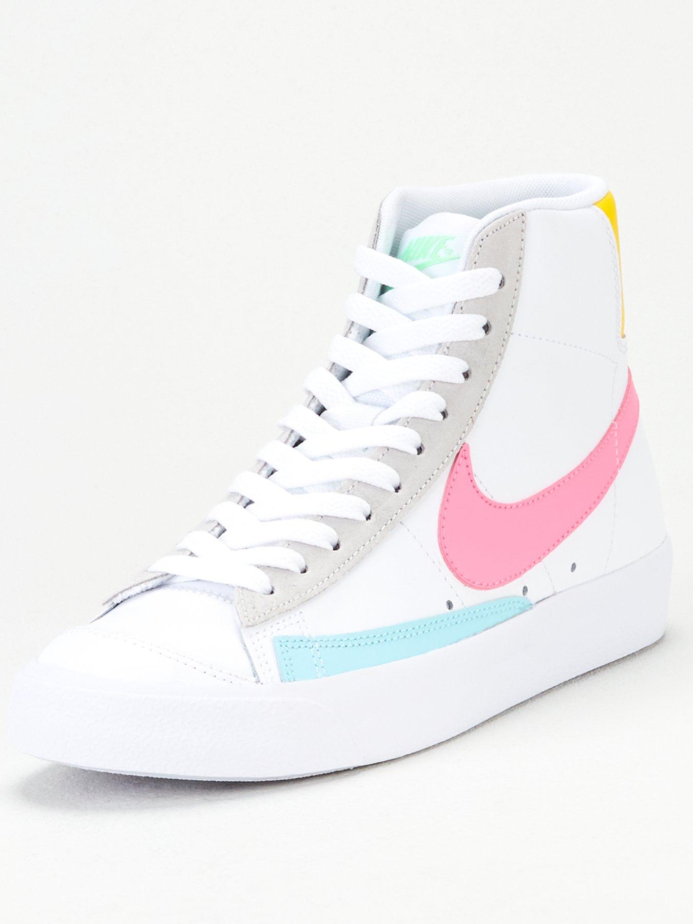nike blazer mid 77 pink and blue
