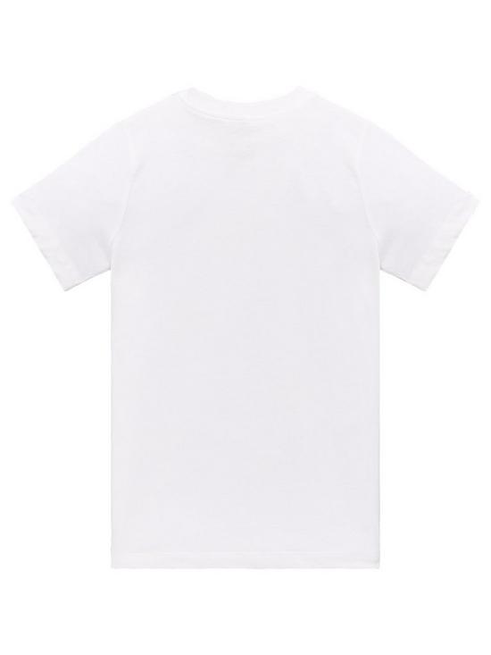 back image of nike-older-boys-futura-t-shirt-whiteblack