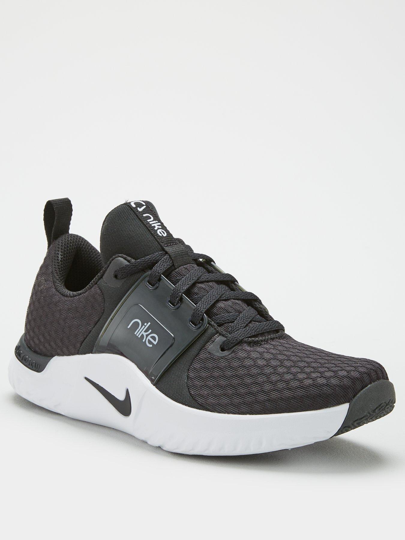 nike training renew trainers in black