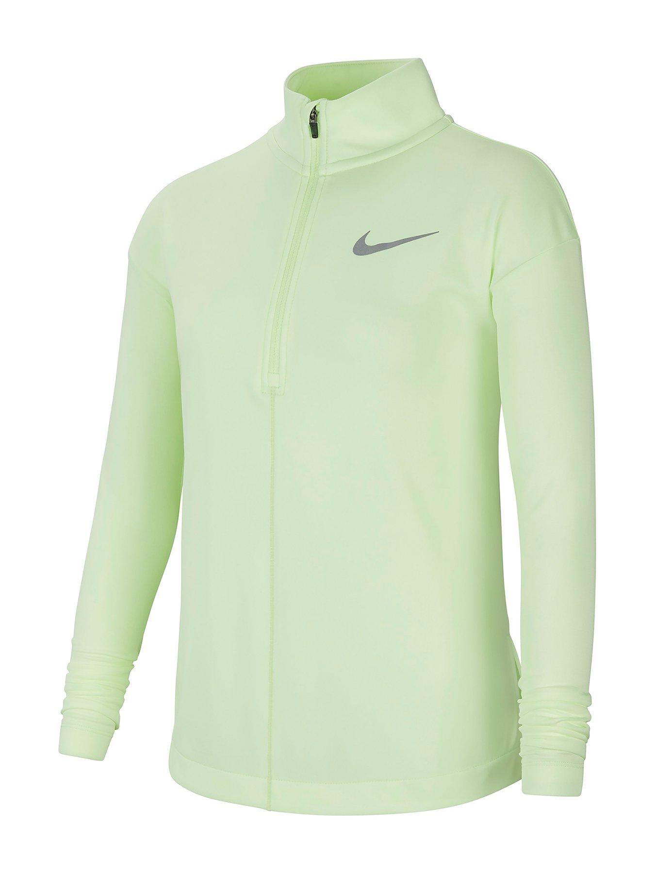 nike half zip long sleeve running top