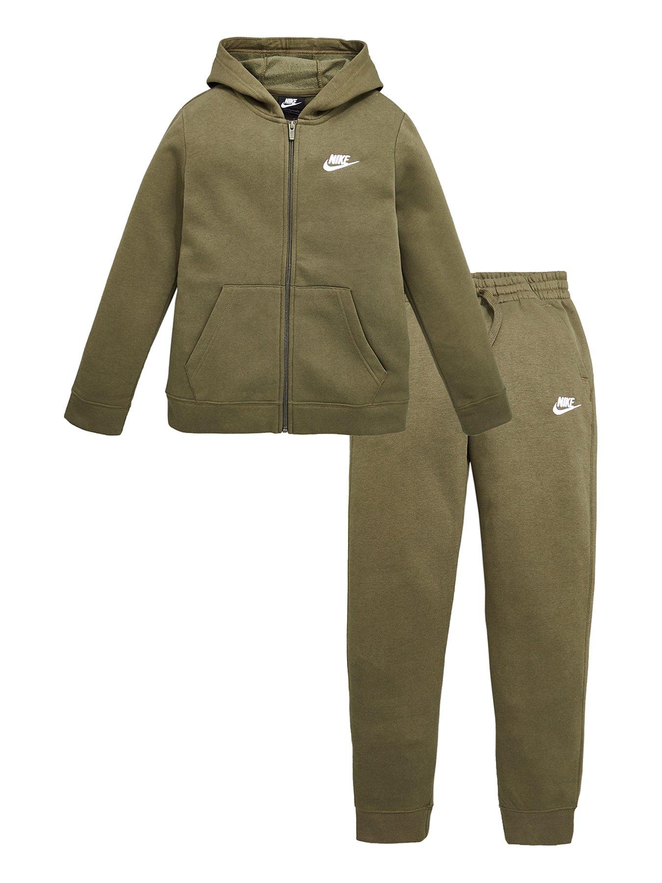 children's khaki adidas tracksuit