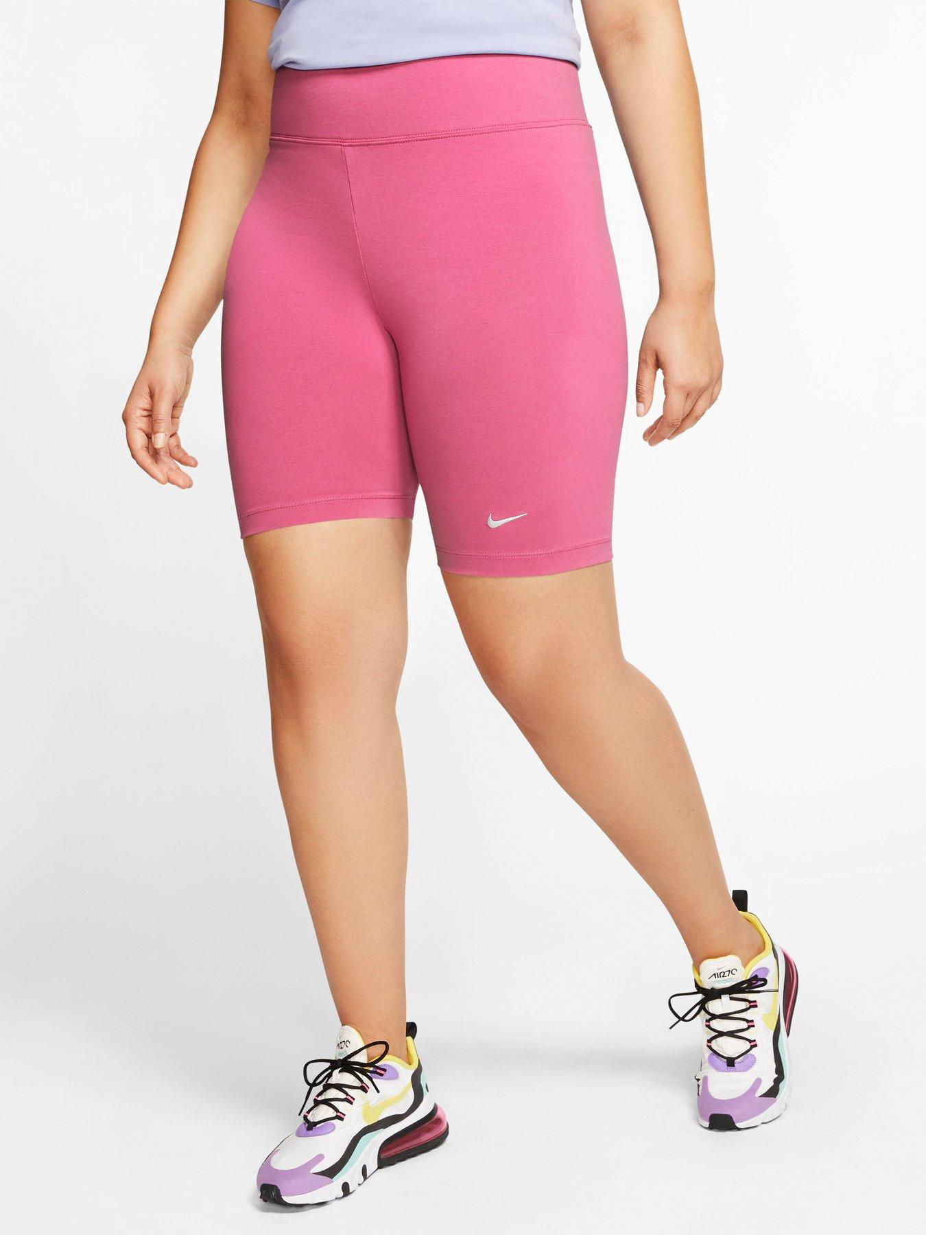 nike leg a see bike shorts pink