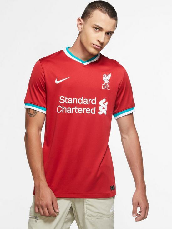 front image of nike-liverpool-fcnbsp2021-home-short-sleeved-shirt-red