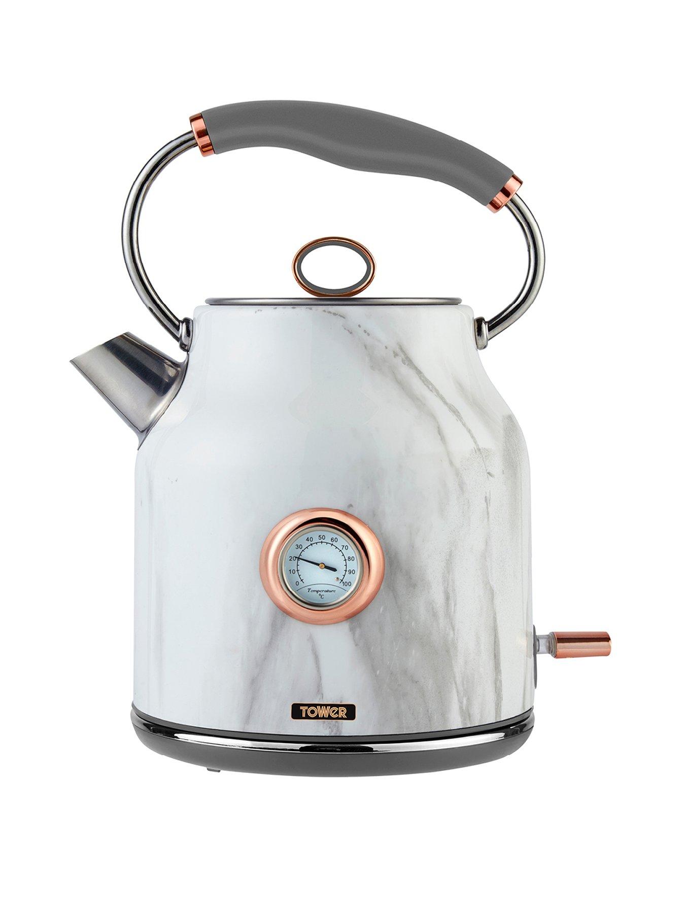 Image 1 of 6 of Tower 3KW&nbsp;1.7L Stainless Steel Kettle&nbsp;- Marble Rose Gold