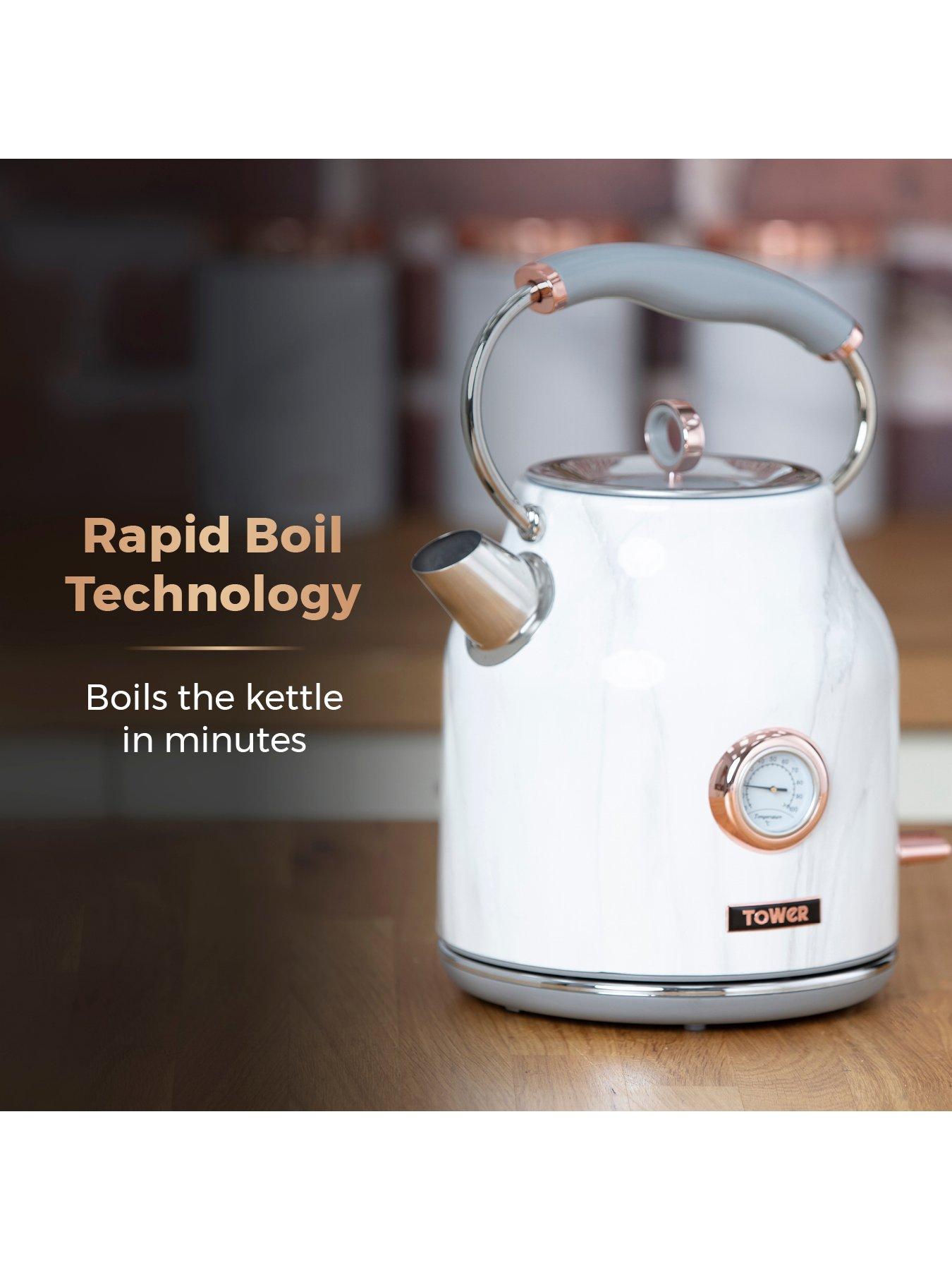 Image 5 of 6 of Tower 3KW&nbsp;1.7L Stainless Steel Kettle&nbsp;- Marble Rose Gold
