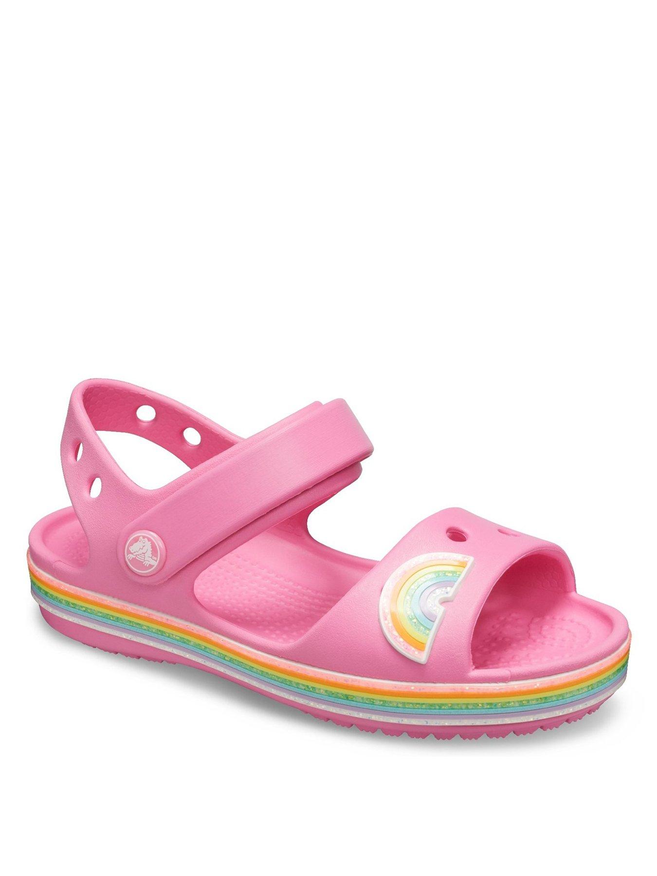 girls croc sandals