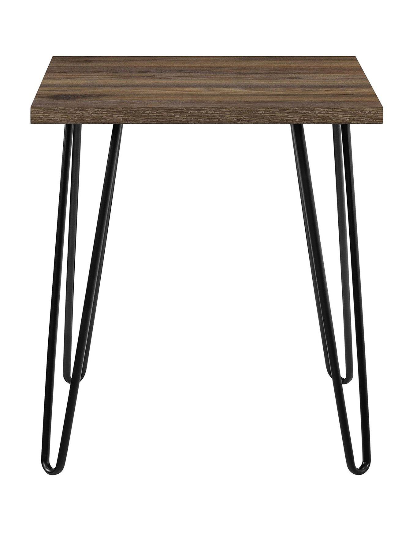  image of dorel-home-owen-side-table--nbspwalnut-effect