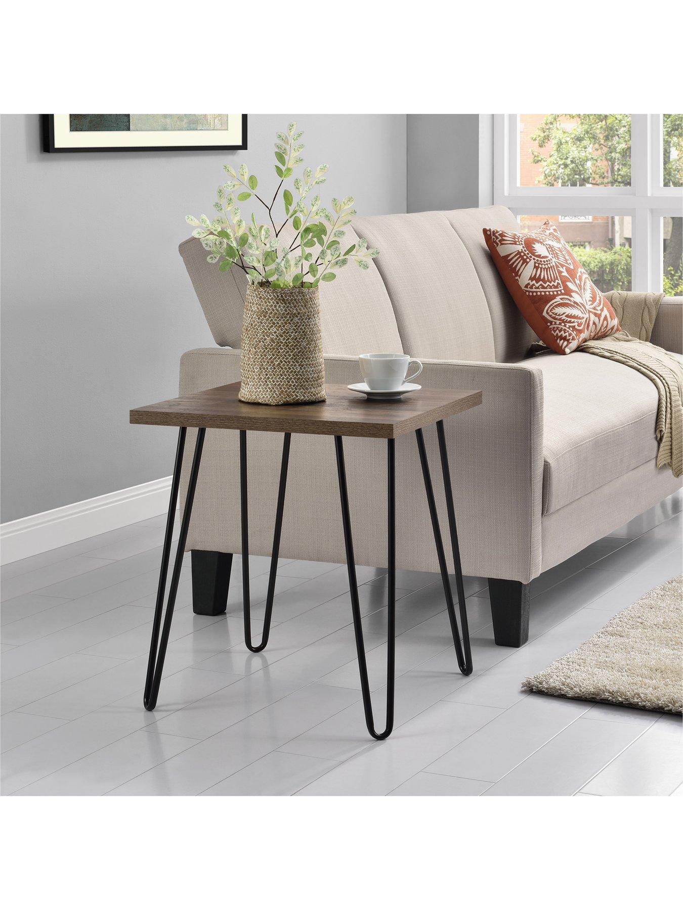  image of dorel-home-owen-side-table--nbspwalnut-effect