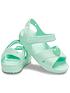  image of crocs-girls-classic-cross-strap-sandal-mint