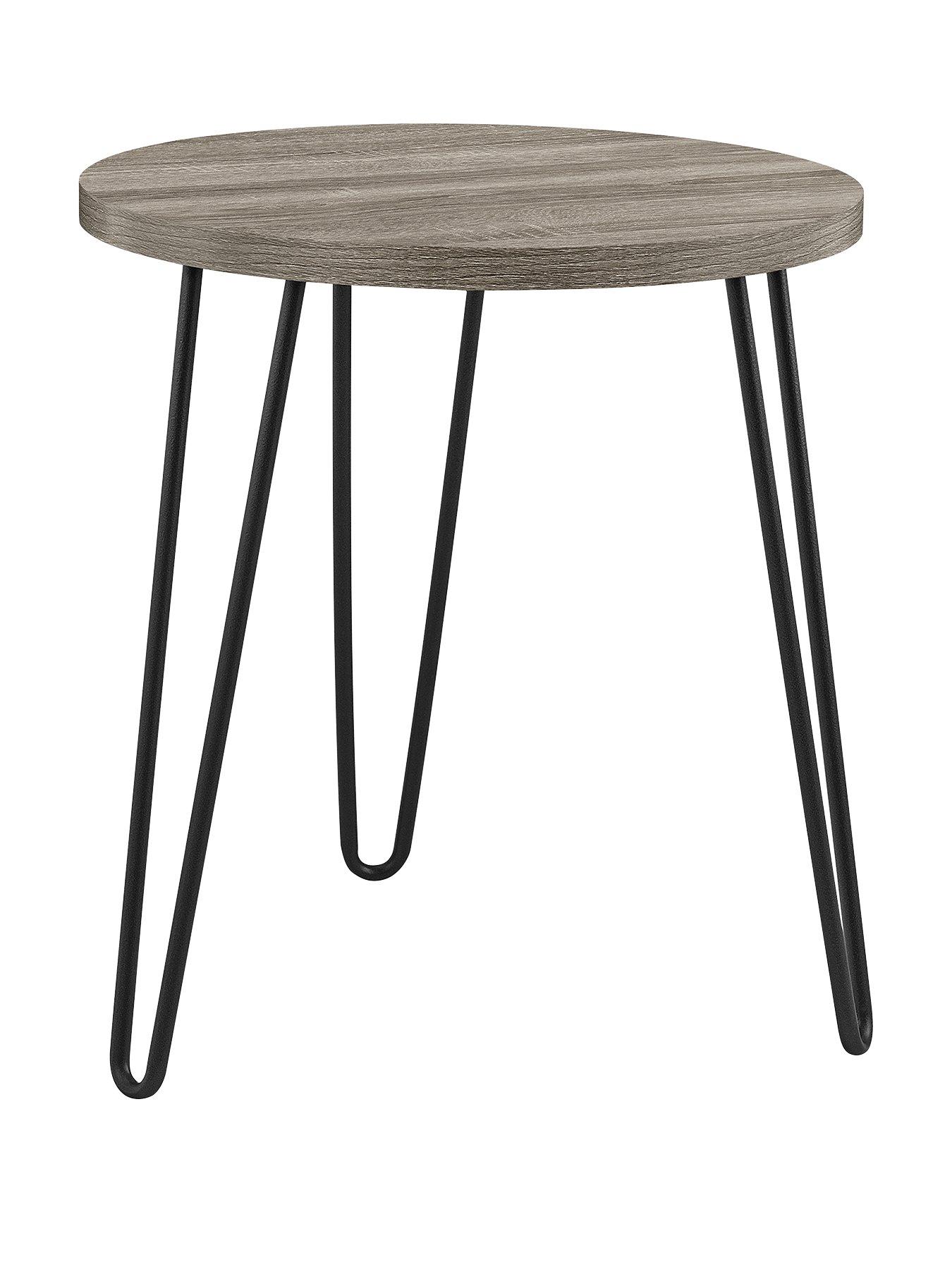 stillFront image of dorel-home-owen-round-side-tablenbsp-nbspgrey-oak-effect