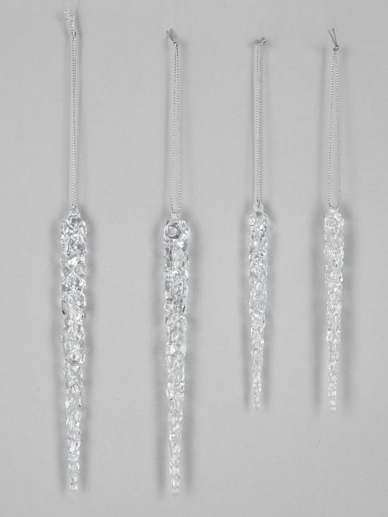 stillFront image of very-home-set-of-12-icicle-hanging-christmas-tree-decorations