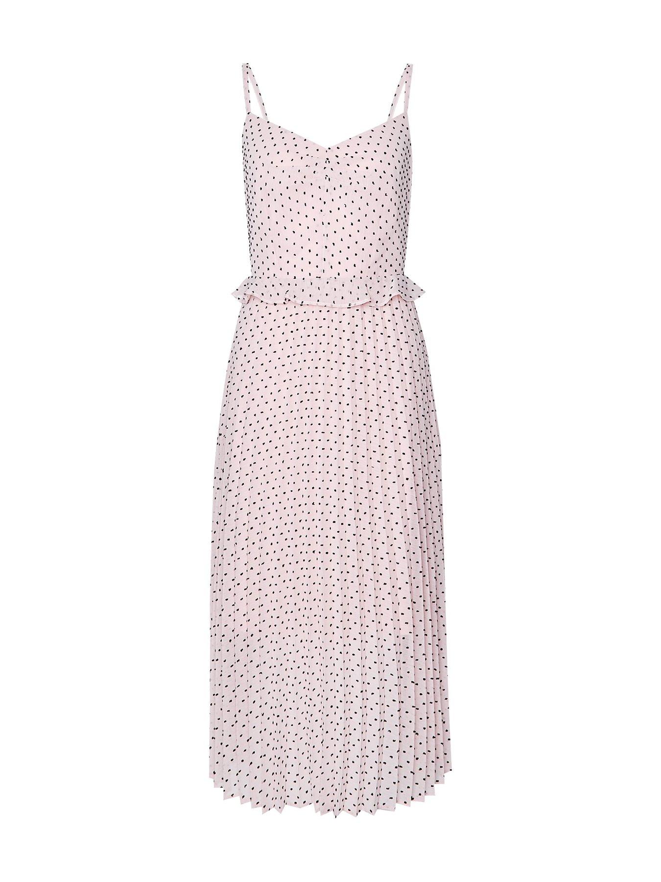 dorothy perkins pleated midi dress