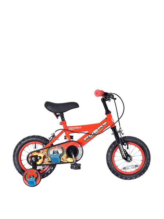 front image of concept-cybot-boys-75-inch-frame-14-inch-wheel-bike-red