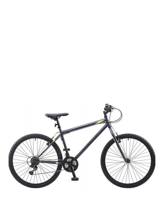 front image of coyote-elements-xr-grey-mens-mountain-bike