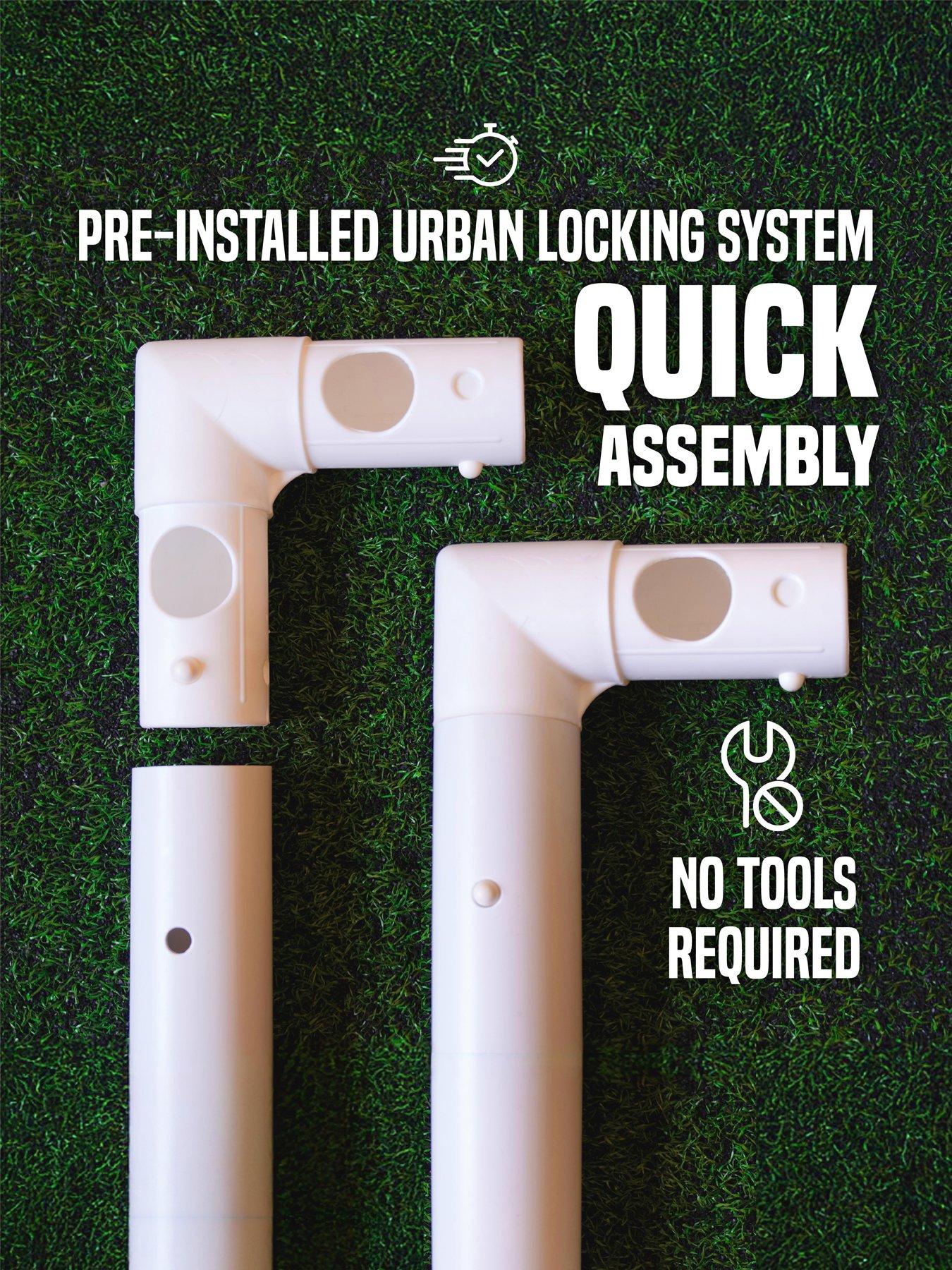  image of football-flick-8ftnbspx4ft-urban-match-goal-with-integrated-locking-system