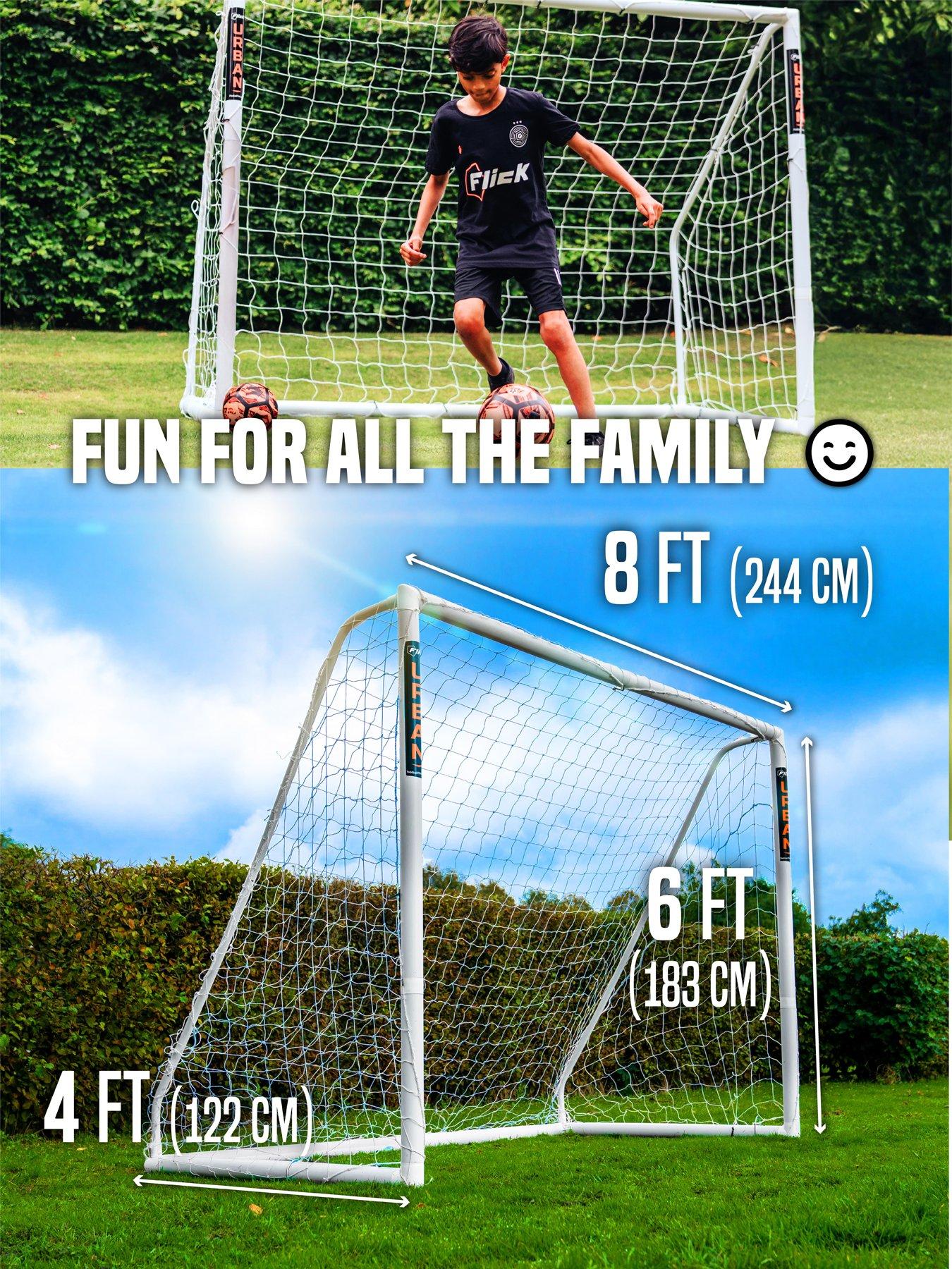Image 3 of 8 of Football Flick 8x6 Urban Match Goal with Integrated Locking System