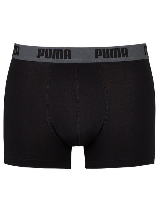 stillFront image of puma-basic-boxer-shorts-2-pack-greyblacknbsp