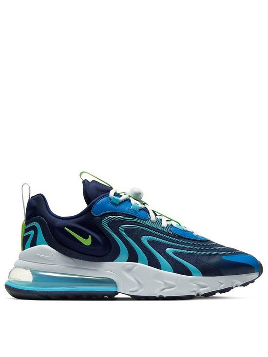 front image of nike-air-max-270-react-bluegreen