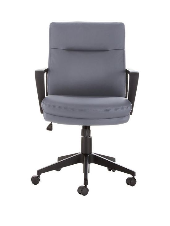 front image of pluto-office-chair-grey
