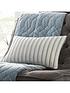  image of tess-daly-metallic-stripe-boudoir-cushion-white